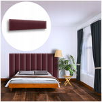 PANEL ŚCIENNY TAPICEROWANY NA ŚCIANĘ MAGIC VELVET BORDOWY 100X20 20X100