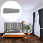 PANEL ŚCIENNY TAPICEROWANY NA ŚCIANĘ MAGIC VELVET SZARY 100X20 20X100