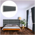 PANEL ŚCIENNY TAPICEROWANY NA ŚCIANĘ MAGIC VELVET GRAFITOWY 90X30 30X90