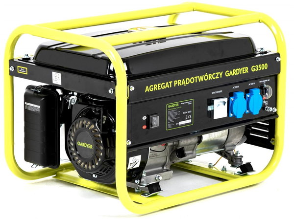 AGREGAT PRĄDOTWÓRCZY GENERATOR PRĄDU JEDNOFAZOWY GARDYER G3500 3.1 kW