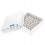 Pudełko do mrożenia próbek kartonowe 81 miejsc Biologix CryoKing białe