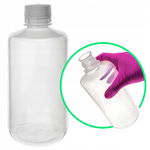 Butelka plastikowa PP z nakrętką wąska szyjka 1000 ml GL38 wys. 222 mm