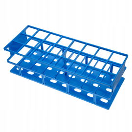 Statyw do probówek 30mm nylonowy wzmacniany włóknem szklanym Niebieski 3x8