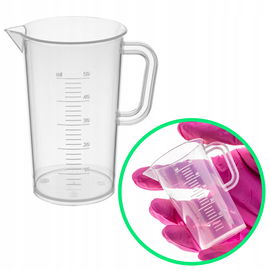 ZLEWKA PLASTIKOWA Z UCHEM PP SKALA TŁOCZONA 50 ML VITLAB DOP. DO ŻYWNOŚCI