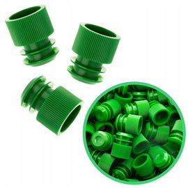 KOREK ZATYCZKA DO PROBÓWEK FIOLEK PLASTIKOWY ROZPOROWY ZIELONY 16mm x500