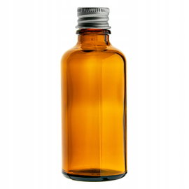 Butelka szklana brązowa 10 ml z nakrętką aluminiową gwint 18/415