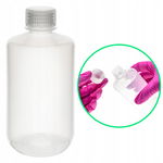 Butelka laboratoryjna z nakrętką plastikowa PP twarda wąska szyjka 250 ml