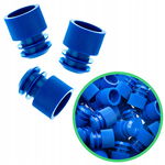 KOREK ZATYCZKA DO PROBÓWEK FIOLEK PLASTIKOWY ROZPOROWY NIEBIESKI 12mm x500