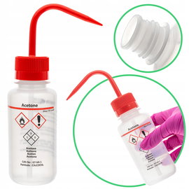 Tryskawka myjka punktowy dozownik płynu LDPE z nadrukiem ACETON 250 ml