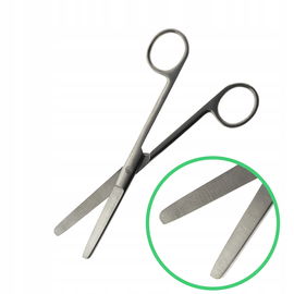 Nożyczki chirurgiczne medyczne proste Tępo/Tępe 16.5cm stal nierdzewna
