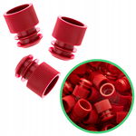 KOREK ZATYCZKA DO PROBÓWEK FIOLEK PLASTIKOWY ROZPOROWY CZERWONY 12mm x500