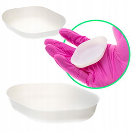 Antystatyczne łódeczki z PS naczynka wagowe 25 ml 67x47x14 mm białe 250 szt