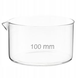 Krystalizator z wylewem średn. 100mm pojemność 300ml szkło borokrzemowe 3.3