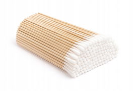 Pałeczki wymazówki drewniane z bawełnianą główką sterylne 15cm opak. 100 sz