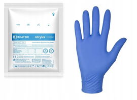 Rękawiczki nitrylowe bezpudrowe sterylne nitrylex sterile roz. XL 10 par