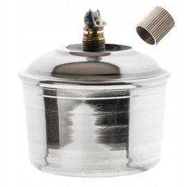 Palnik spirytusowy lampka 100 ml stal nierdzewna z nakrętką i knotem