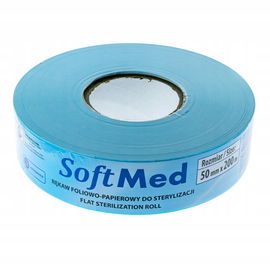 Rękaw do sterylizacji parą wodną płaski papierowo-foliowy 5cm x 200m