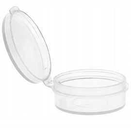 Organizer okrągły plastikowe pudełeczko 20x9mm zamykany pojemniczek 10 szt