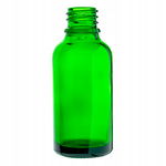 Butelka szklana zielona 30 ml bez zamknięcia gwint 18/415