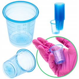 Kieliszki kubeczki pojemniki do podawania leków PP 30 ml 90 szt. niebieskie