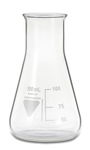 Szklana kolba stożkowa Erlenmeyera 100 ml Boro 3.3 szeroka szyjka RASOTHER