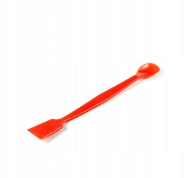 Szpatułko łyżeczka plastikowa z PP długość 180 mm czerwona wytrzymała