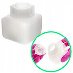 Butelka plastikowa laboratoryjna czworokątna twarda HDPE biała 250ml GL50