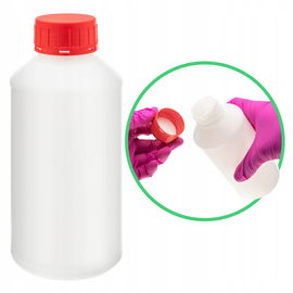 Butelka plastikowa biała twarda HDPE 500 ml nakrętka śr 38mm samoplombująca