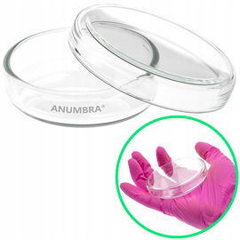 Szalka Petriego szklana płytka ANUMBRA 80x15 mm autoklawowalna 2-częściowa