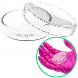 Szalka Petriego szklana płytka ANUMBRA 50x12 mm autoklawowalna 2-częściowa