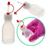 Butelka z kroplomierzem dozownik zakraplacz z miękkiego LDPE zatyczka 50 ml