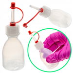 Butelka z kroplomierzem dozownik zakraplacz z miękkiego LDPE zatyczka 30 ml