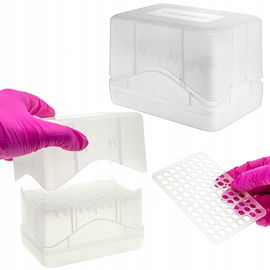 Puste pudełko Fastrack do końcówek 1000ml z przykrywką i płaską tacką