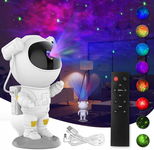Projektor gwiazd ASTRONAUTA Dla Dzieci, lampka nocna led, dekoracja +PILOT!