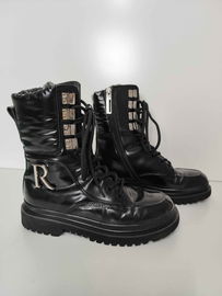 Rage Age Trapery Damskie Skórzane Czarne RA Buty Kobiece Młodzieżowe Damskie 37