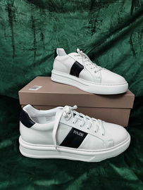 Fabi Sneakersy Niskie Męskie Skórzane Białe Made in Italy 44