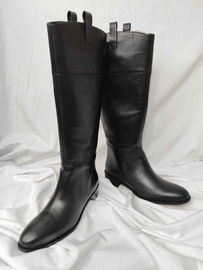 41 ALOHAS Kozaki Kobiece Billie Skórzane Oficerki Buty Damskie Czarne