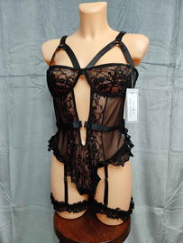 ohyeahlady Seksowne Body Damskie Plus Size Bielizna Z Podwiązkami XL XXL