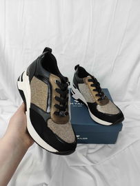 Tom Tailor Półbuty 38 Metaliczne Czarne Memory Effect Damskie Złote