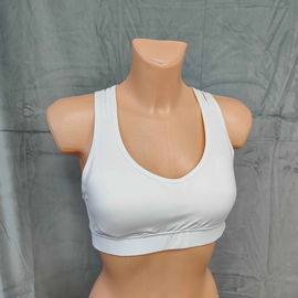 Biustonosz Sportowy Agonvin Biały Bez Ramiączek Z Seksownym Tyłem r.S