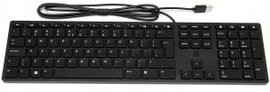 Klawiatura HP 320K USB przewodowa czarna +numeryczna 9SR37UT (duży enter)
