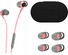 Słuchawki przewodowe douszne HyperX Cloud Earbuds różowo-szare 6N9J8AA