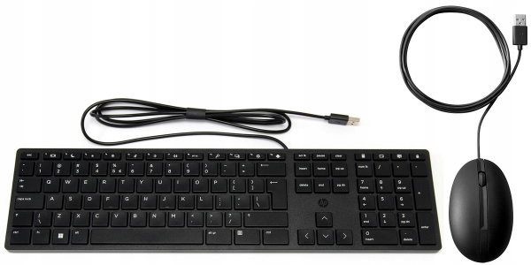 Przewodowa klawiatura i mysz HP 320MK USB Czarna 9SR36AA (duży enter)