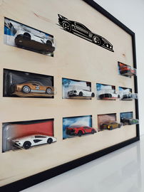 Ramka półka do Hot Wheels modeli kolekcjonerskich 10 sztuk w blistrach