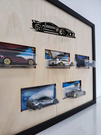 Ramka półka do Hot Wheels modeli kolekcjonerskich 5 sztuk w blistrach