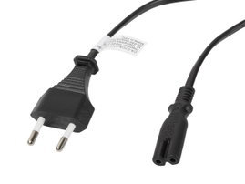 Kabel zasilający Euro CEE 7/16-> C7 Lanberg 180 cm " ósemka"