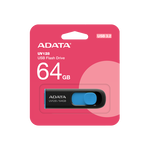 Pendrive ADATA UV128 64GB USB3.2 Gen1 Czarno-niebieski do 100MB/s