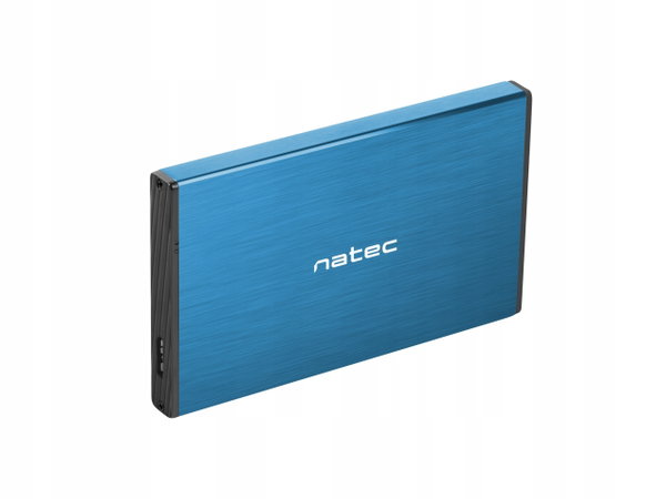 Obudowa na dysk HDD/SSD 2.5" SATA  Natec RHINO Go USB 3.0 niebieska