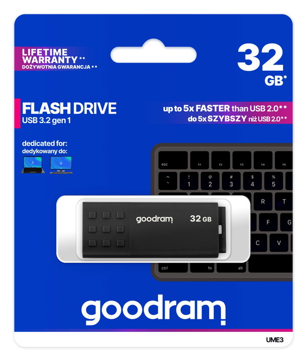 Pendrive Goodram UME3 32GB USB 3.0 Black