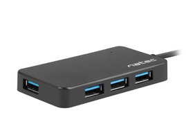Hub USB Natec Moth NHU-1342 4xUSB 3.2 Gen1 czarny